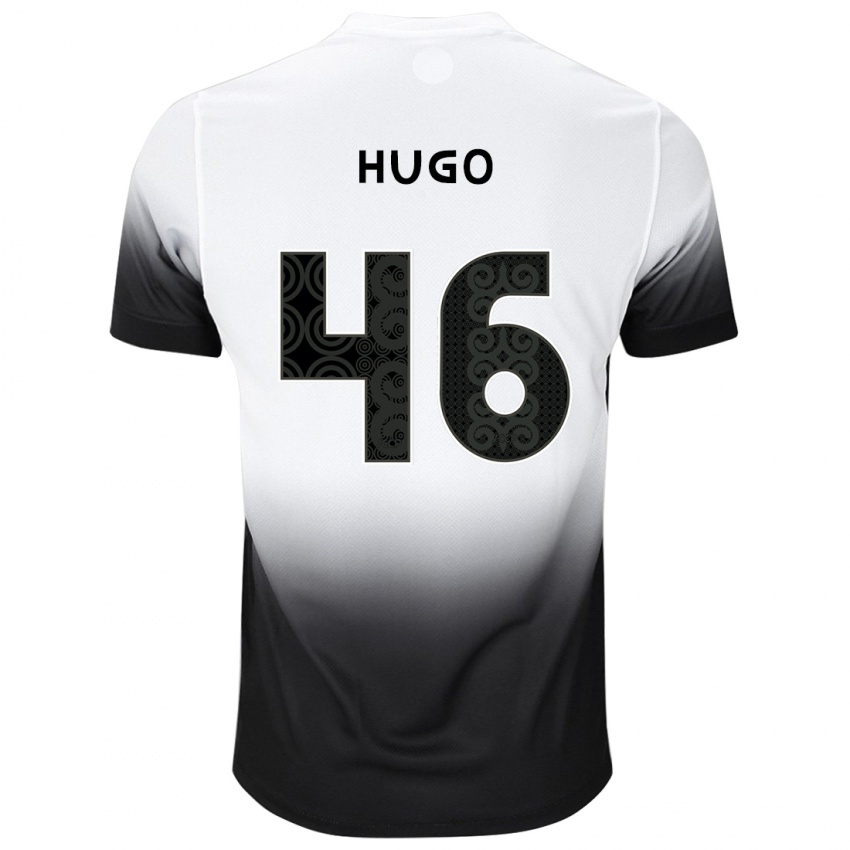 Mænd Hugo #46 Hvid Sort Hjemmebane Spillertrøjer 2024/25 Trøje T-Shirt