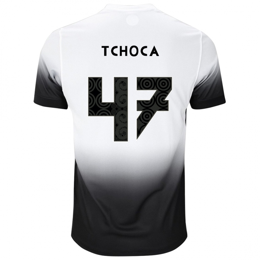 Mænd Tchoca #47 Hvid Sort Hjemmebane Spillertrøjer 2024/25 Trøje T-Shirt