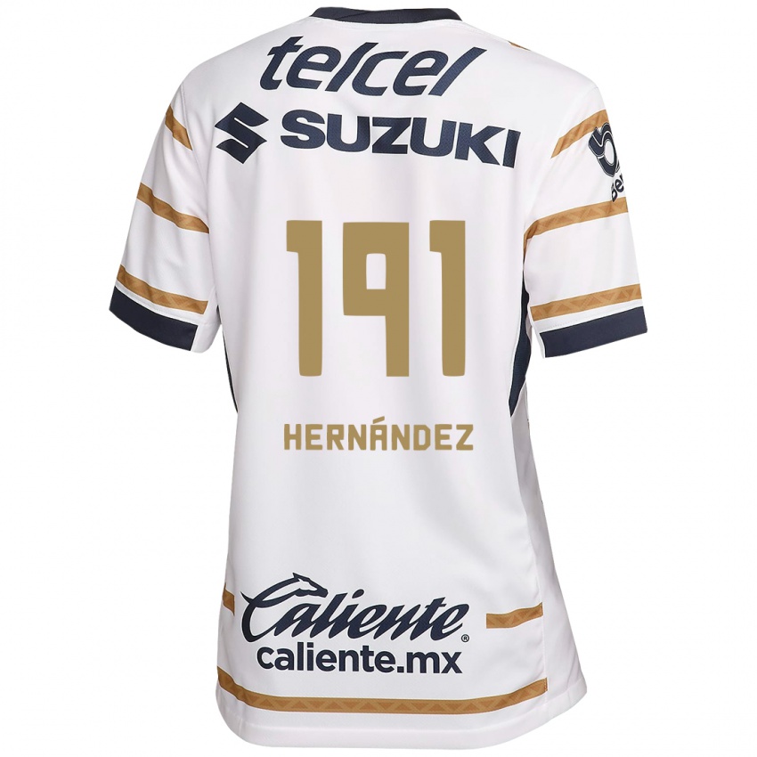 Mænd Marco Hernández #191 Hvid Obsidian Hjemmebane Spillertrøjer 2024/25 Trøje T-Shirt