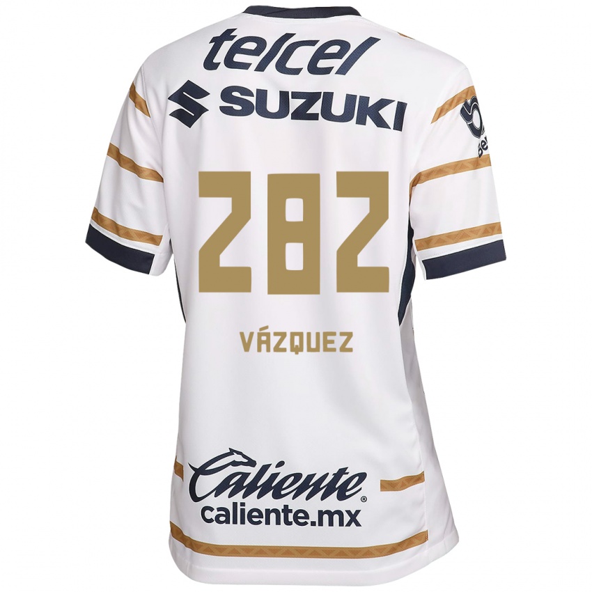 Mænd Austin Vázquez #282 Hvid Obsidian Hjemmebane Spillertrøjer 2024/25 Trøje T-Shirt