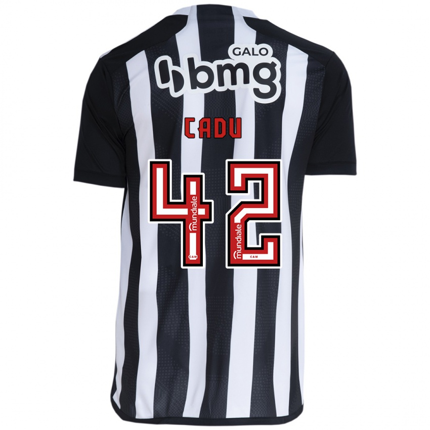 Mænd Cadu #42 Hvid Sort Hjemmebane Spillertrøjer 2024/25 Trøje T-Shirt