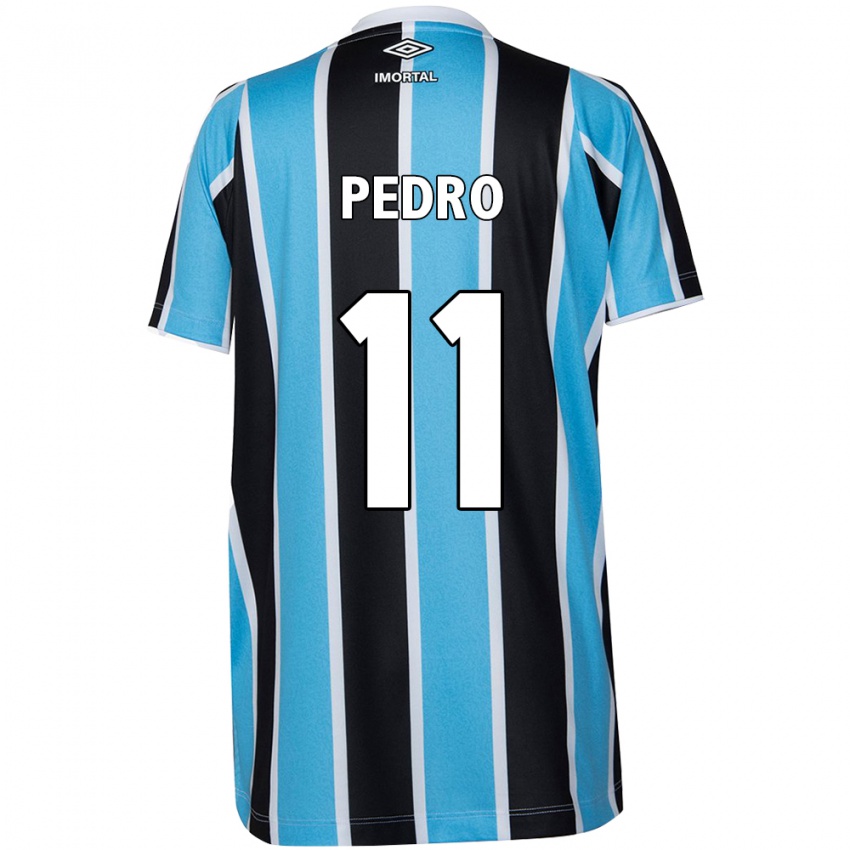 Mænd João Pedro #11 Blå Sort Hvid Hjemmebane Spillertrøjer 2024/25 Trøje T-Shirt