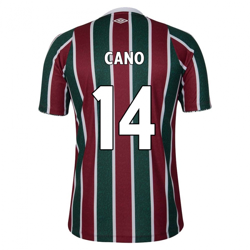 Mænd Germán Cano #14 Grøn Rødbrun Hvid Hjemmebane Spillertrøjer 2024/25 Trøje T-Shirt