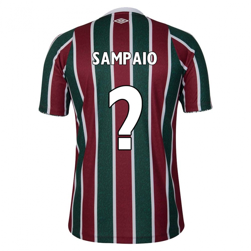 Mænd Miguel Sampaio #0 Grøn Rødbrun Hvid Hjemmebane Spillertrøjer 2024/25 Trøje T-Shirt