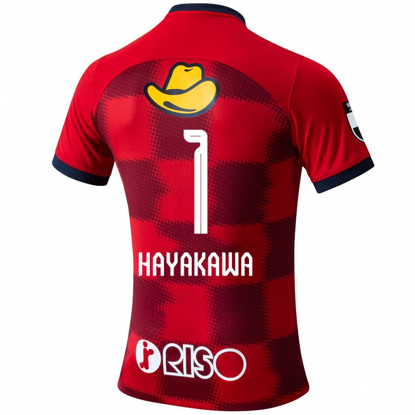 Mænd Tomoki Hayakawa #1 Rød Blå Hvid Hjemmebane Spillertrøjer 2024/25 Trøje T-Shirt