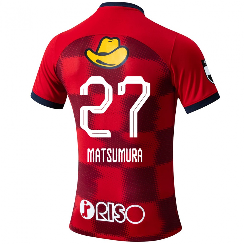 Mænd Yuta Matsumura #27 Rød Blå Hvid Hjemmebane Spillertrøjer 2024/25 Trøje T-Shirt