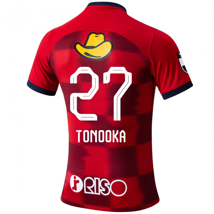 Mænd Ryota Tonooka #27 Rød Blå Hvid Hjemmebane Spillertrøjer 2024/25 Trøje T-Shirt