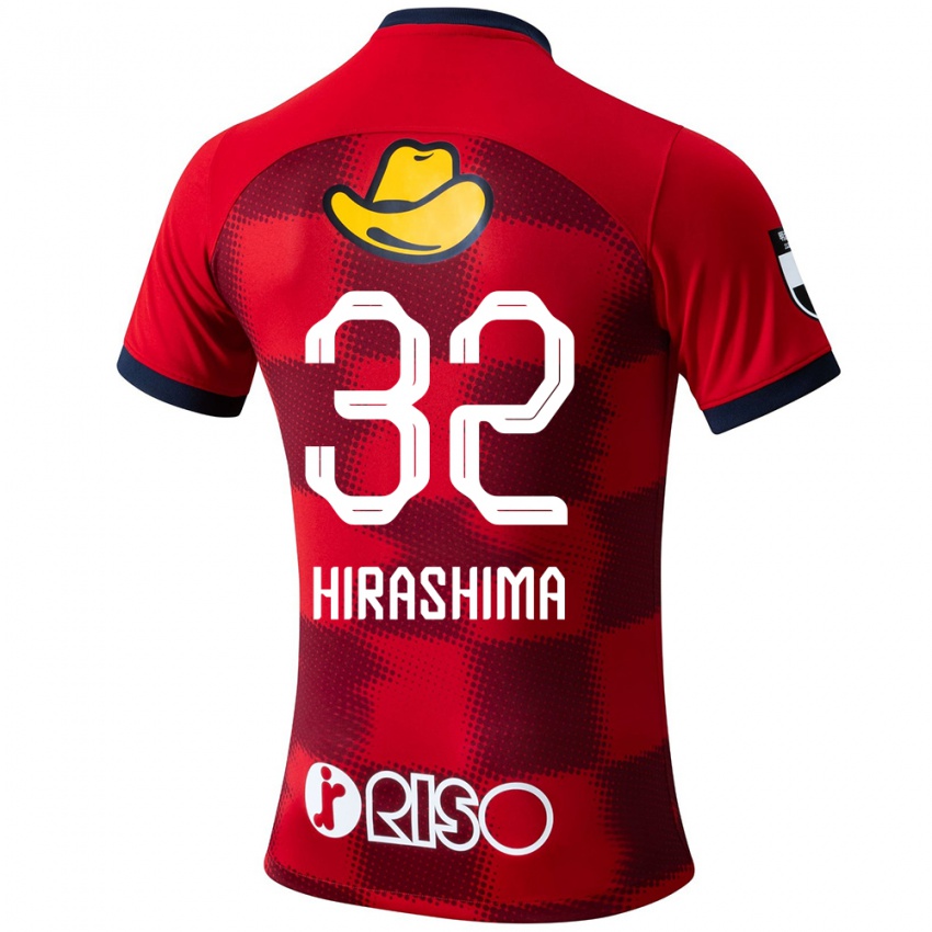 Mænd Daigo Hirashima #32 Rød Blå Hvid Hjemmebane Spillertrøjer 2024/25 Trøje T-Shirt