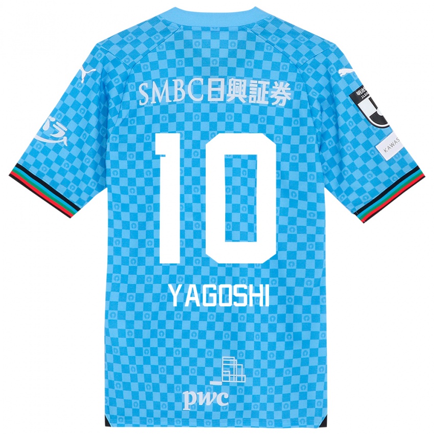 Mænd Mikito Yagoshi #10 Azurblå Hjemmebane Spillertrøjer 2024/25 Trøje T-Shirt