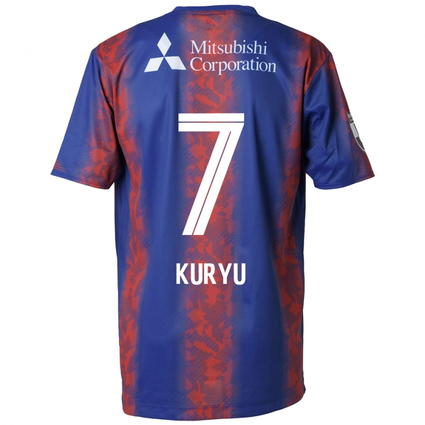 Mænd Kuryu Matsuki #7 Blå Rød Hjemmebane Spillertrøjer 2024/25 Trøje T-Shirt