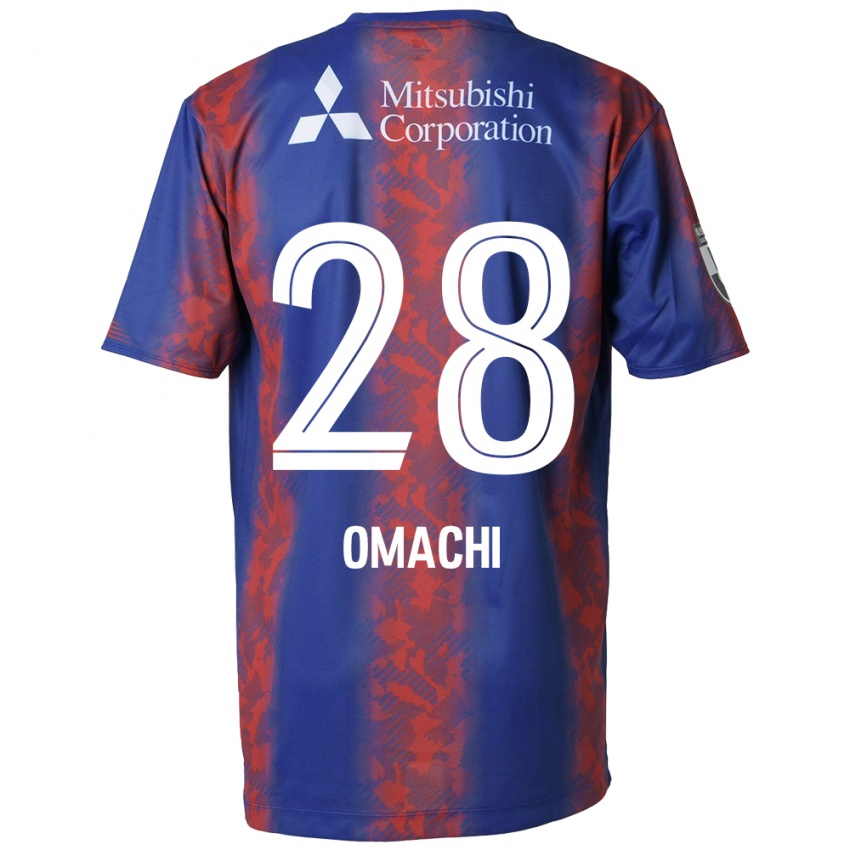 Mænd Shugo Omachi #28 Blå Rød Hjemmebane Spillertrøjer 2024/25 Trøje T-Shirt