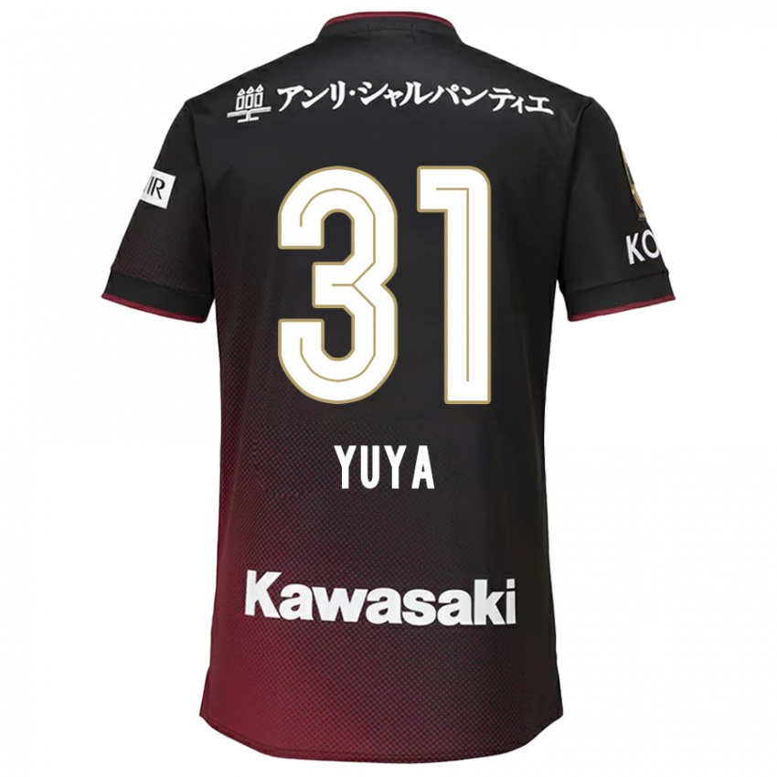 Mænd Yuya Nakasaka #31 Sort Rød Hjemmebane Spillertrøjer 2024/25 Trøje T-Shirt