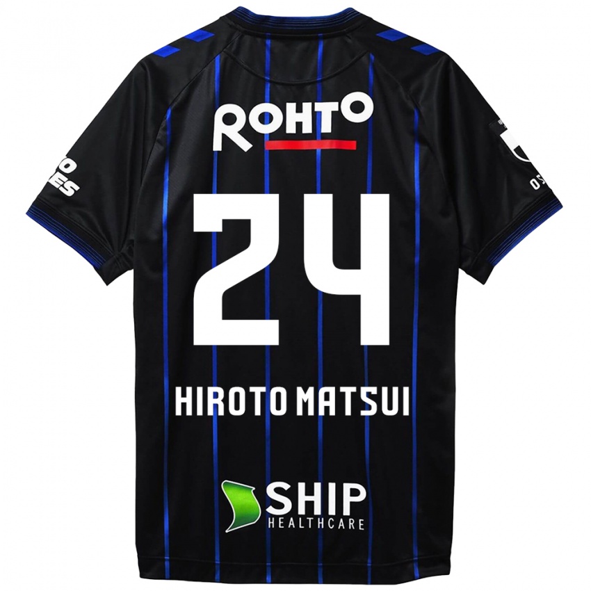 Mænd Elijah Hiroto Matsui #24 Sort Blå Hjemmebane Spillertrøjer 2024/25 Trøje T-Shirt