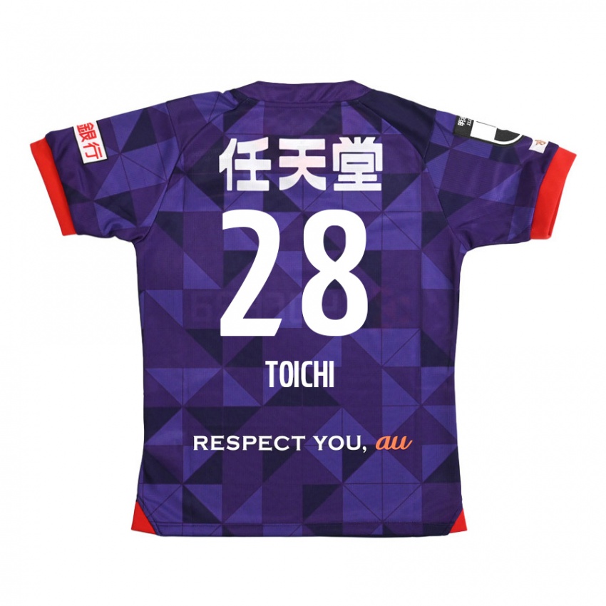 Mænd Toichi Suzuki #28 Lilla Hvid Hjemmebane Spillertrøjer 2024/25 Trøje T-Shirt