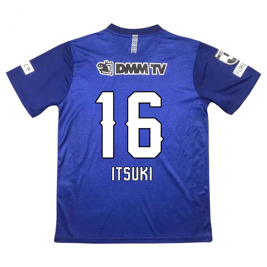 Mænd Itsuki Oda #16 Mørkeblå Hjemmebane Spillertrøjer 2024/25 Trøje T-Shirt