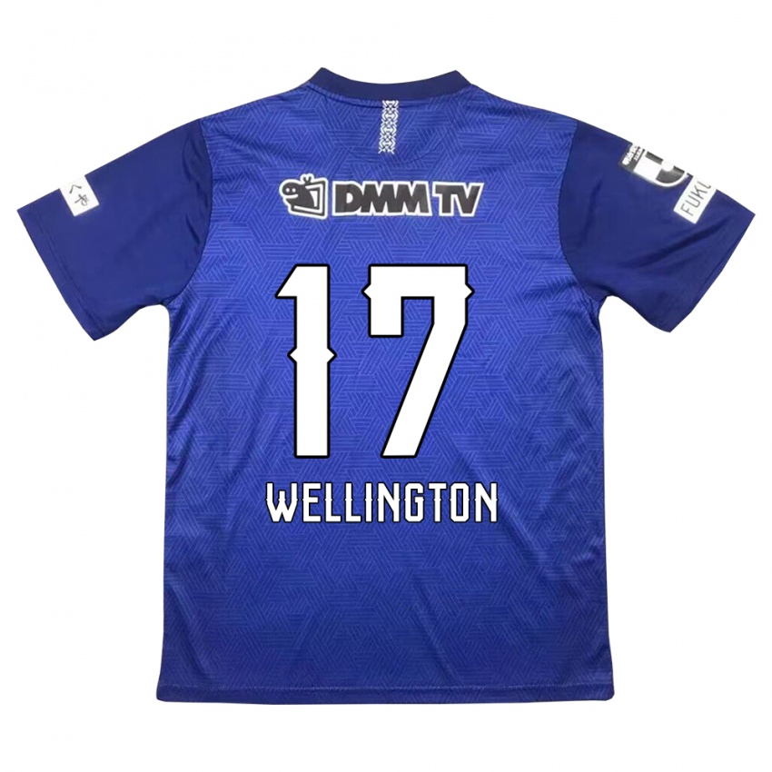 Mænd Wellington #17 Mørkeblå Hjemmebane Spillertrøjer 2024/25 Trøje T-Shirt