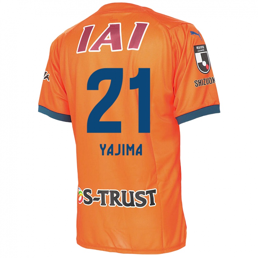 Mænd Shinya Yajima #21 Orange Blå Hjemmebane Spillertrøjer 2024/25 Trøje T-Shirt