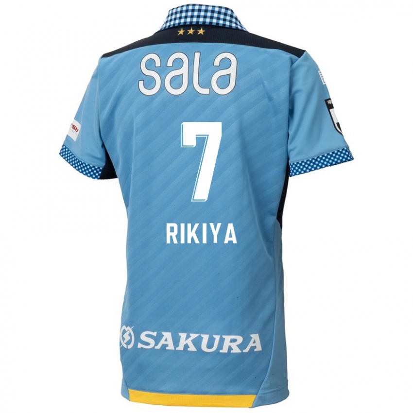 Mænd Rikiya Uehara #7 Blå Sort Hjemmebane Spillertrøjer 2024/25 Trøje T-Shirt