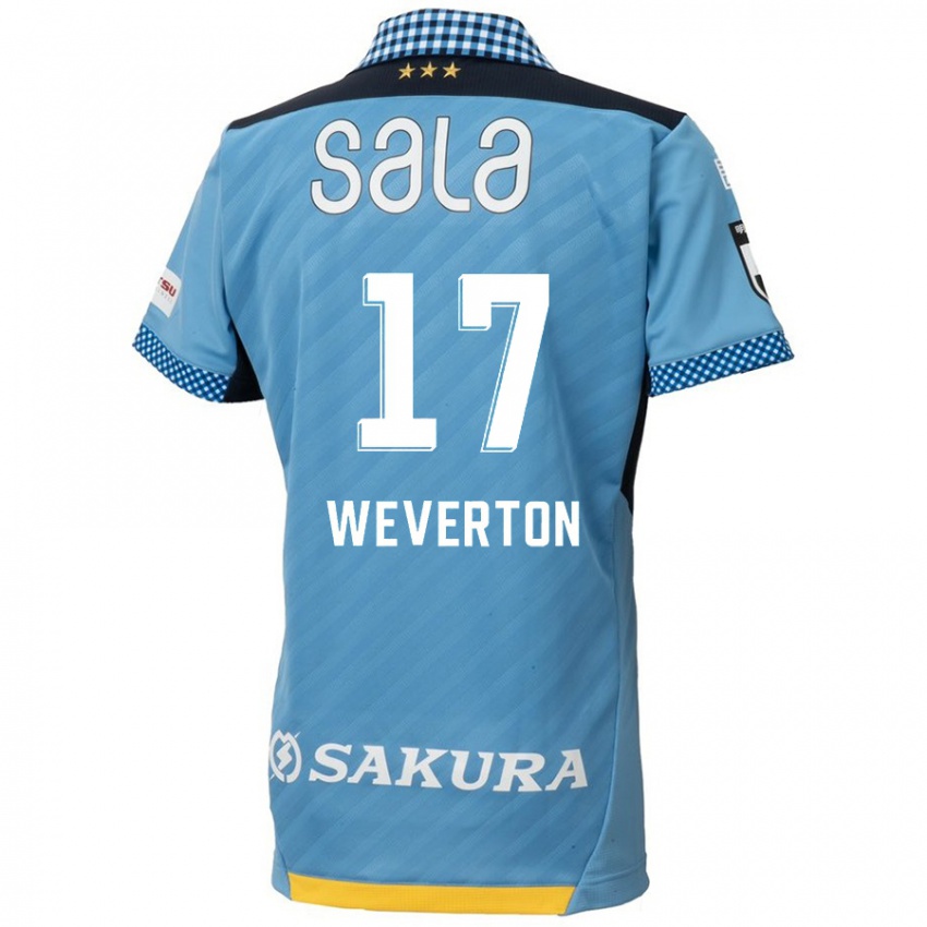 Mænd Weverton #17 Blå Sort Hjemmebane Spillertrøjer 2024/25 Trøje T-Shirt