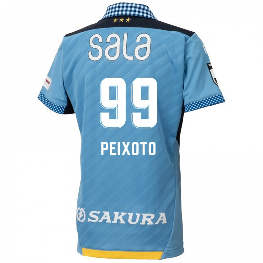 Mænd Matheus Peixoto #99 Blå Sort Hjemmebane Spillertrøjer 2024/25 Trøje T-Shirt