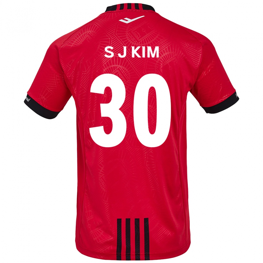 Mænd Ju-Sung Kim #30 Rød Sort Hjemmebane Spillertrøjer 2024/25 Trøje T-Shirt