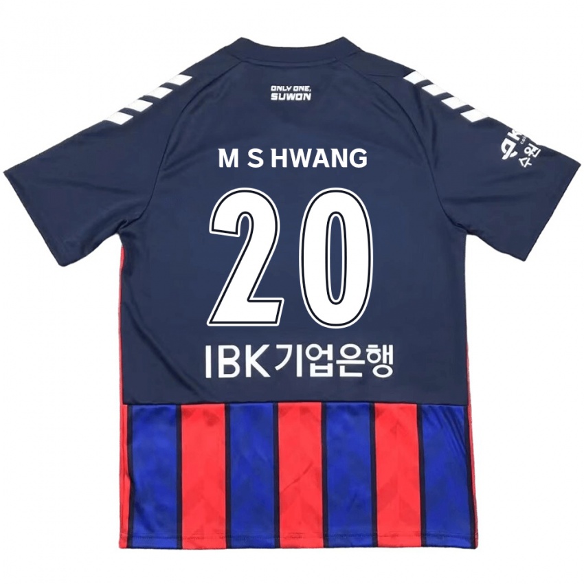 Mænd Soon-Min Hwang #20 Blå Rød Hjemmebane Spillertrøjer 2024/25 Trøje T-Shirt