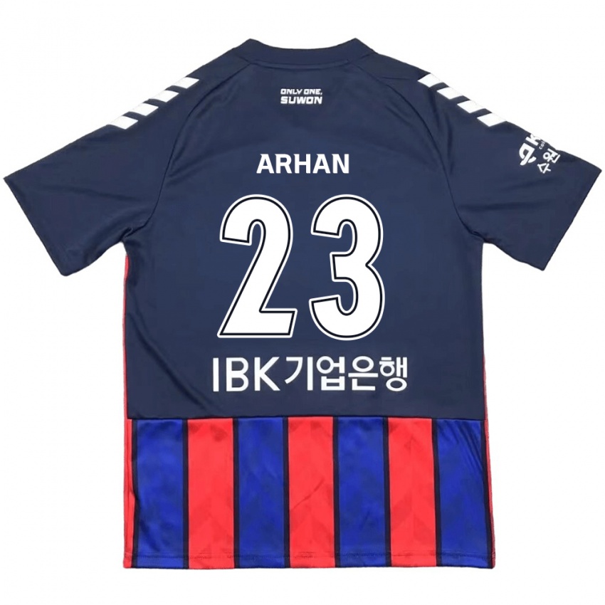 Mænd Pratama Arhan #23 Blå Rød Hjemmebane Spillertrøjer 2024/25 Trøje T-Shirt