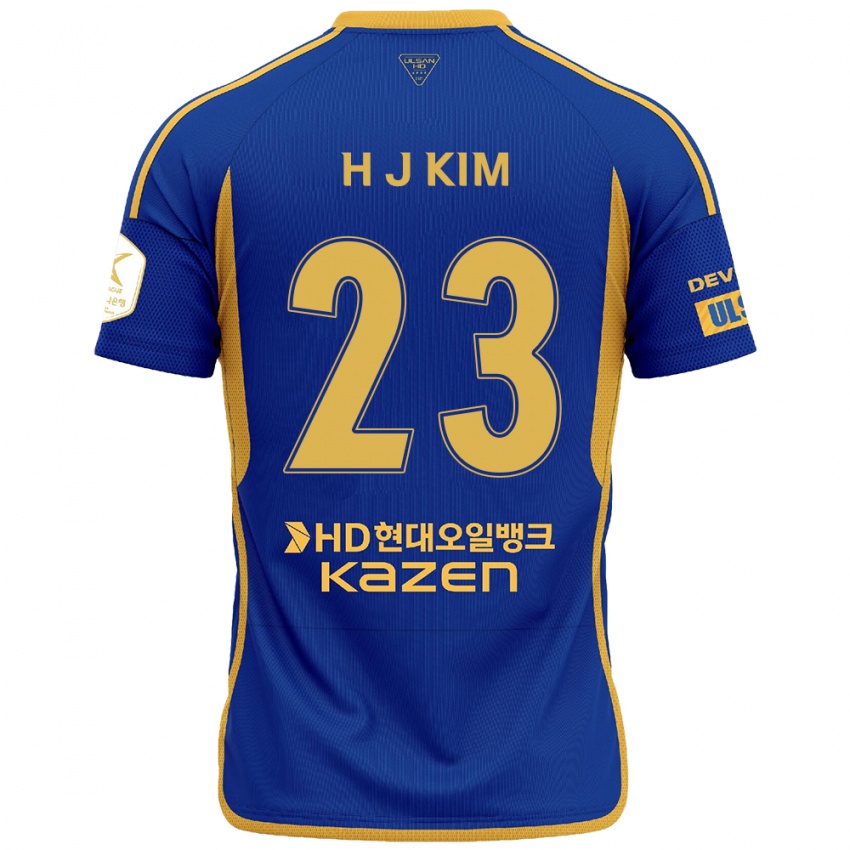 Mænd Ju-Hwan Kim #23 Blå Gul Hjemmebane Spillertrøjer 2024/25 Trøje T-Shirt