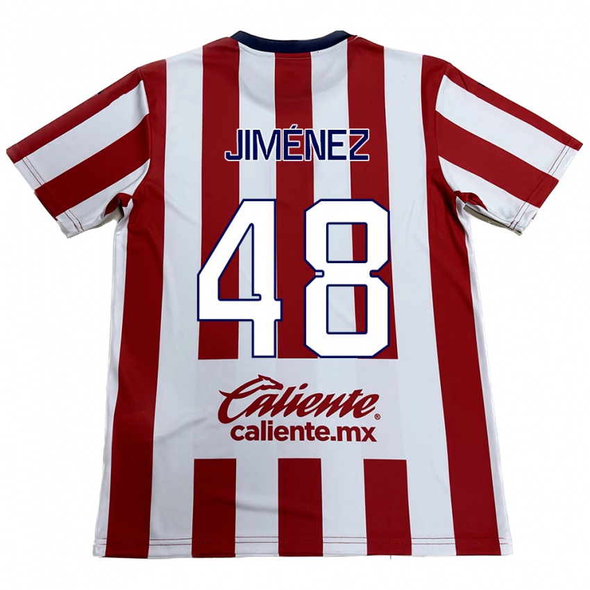 Mænd Leonardo Jiménez #48 Rød Hvid Hjemmebane Spillertrøjer 2024/25 Trøje T-Shirt