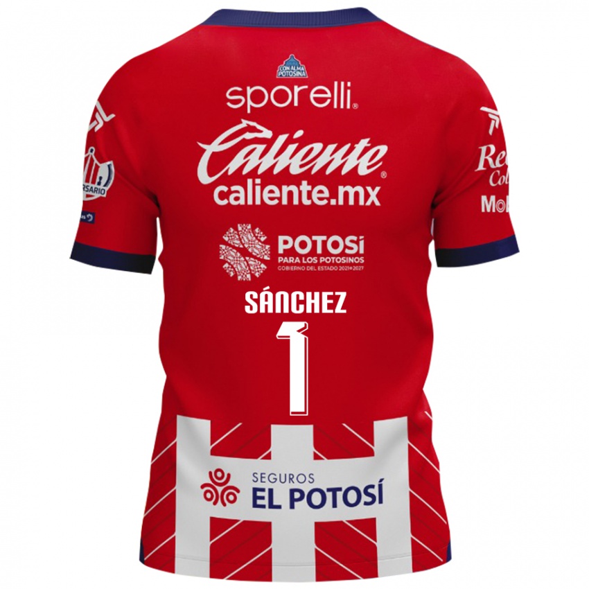 Mænd Andrés Sánchez #1 Rød Hvid Hjemmebane Spillertrøjer 2024/25 Trøje T-Shirt