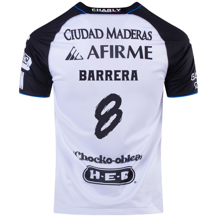 Mænd Pablo Barrera #8 Sort Blå Hjemmebane Spillertrøjer 2024/25 Trøje T-Shirt