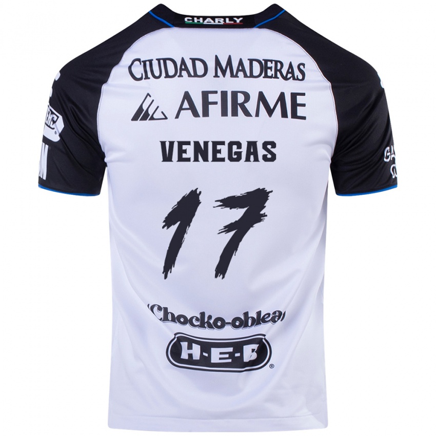 Mænd Francisco Venegas #17 Sort Blå Hjemmebane Spillertrøjer 2024/25 Trøje T-Shirt