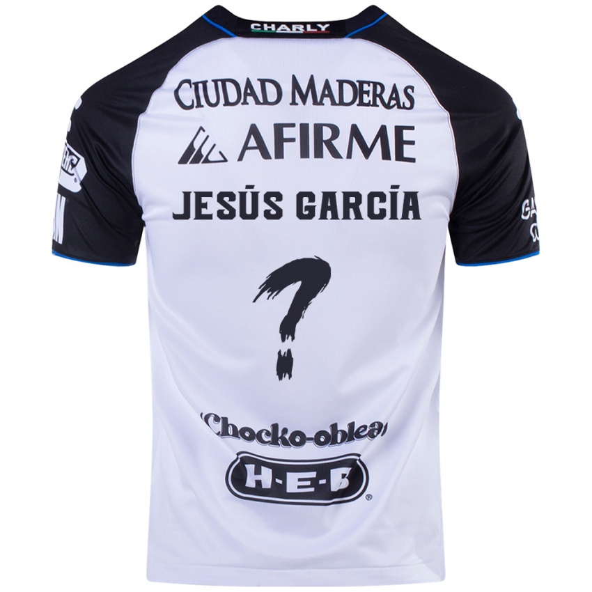 Mænd Jesús García #0 Sort Blå Hjemmebane Spillertrøjer 2024/25 Trøje T-Shirt