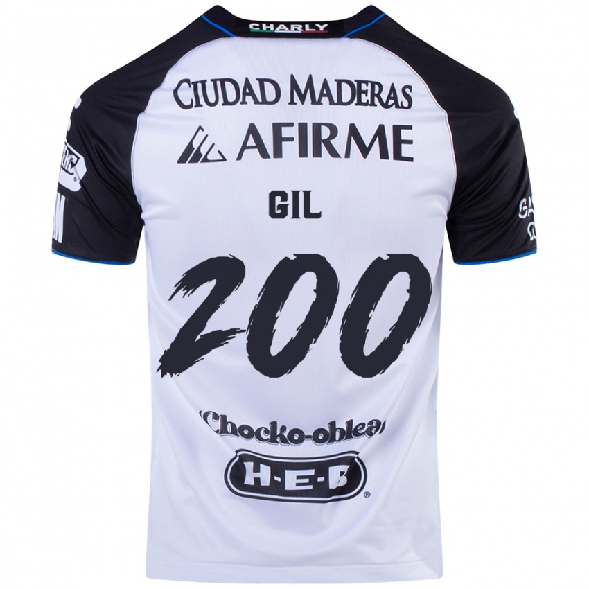 Mænd Gerardo Gil #200 Sort Blå Hjemmebane Spillertrøjer 2024/25 Trøje T-Shirt