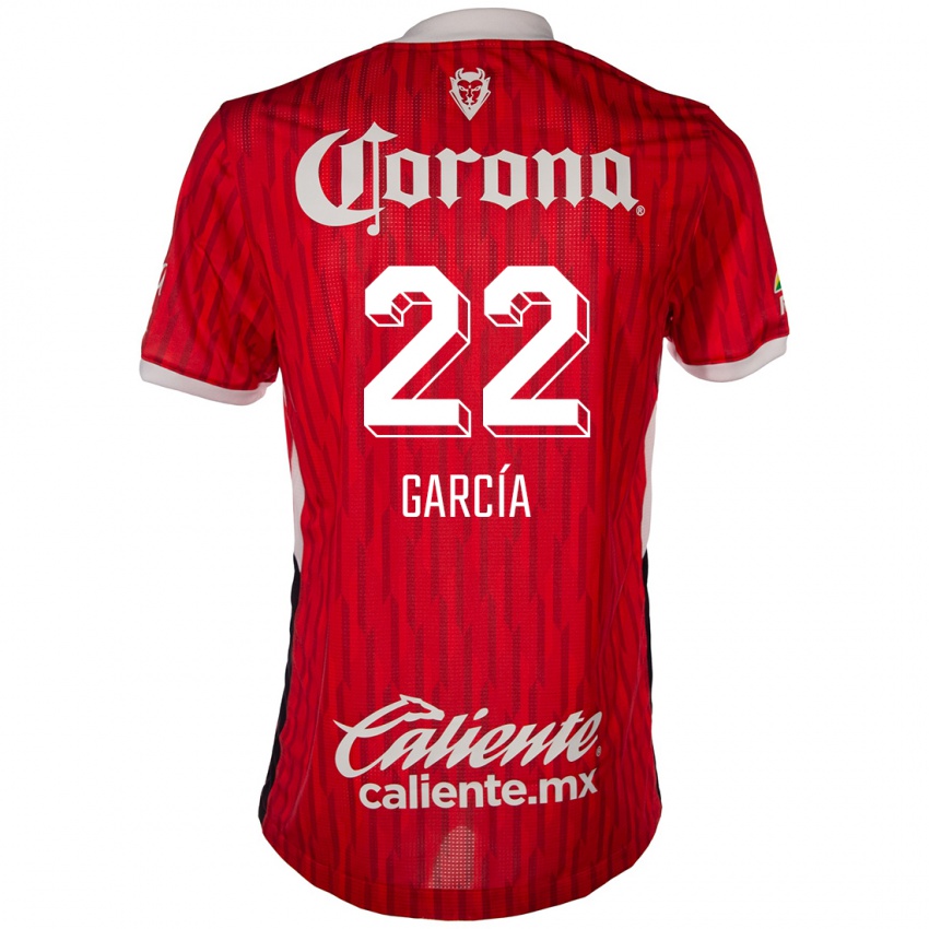 Mænd Luis García #22 Rød Hvid Hjemmebane Spillertrøjer 2024/25 Trøje T-Shirt