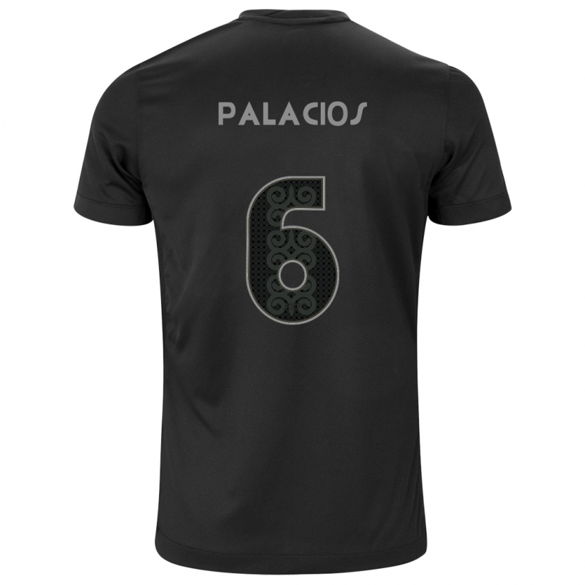 Mænd Diego Palacios #6 Sort Udebane Spillertrøjer 2024/25 Trøje T-Shirt