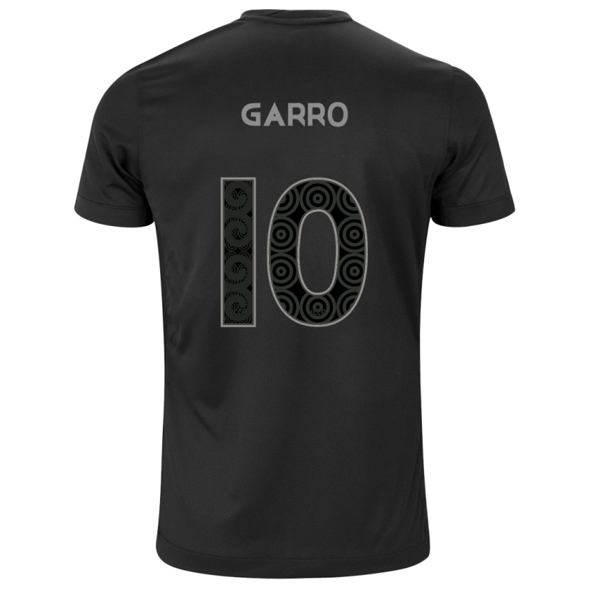 Mænd Rodrigo Garro #10 Sort Udebane Spillertrøjer 2024/25 Trøje T-Shirt