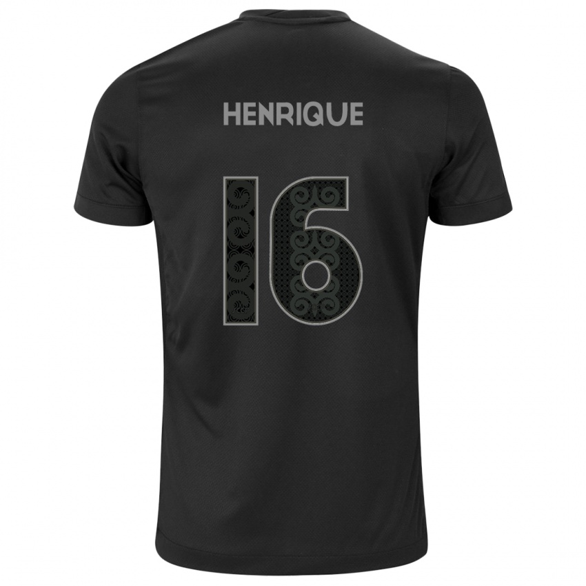 Mænd Pedro Henrique #16 Sort Udebane Spillertrøjer 2024/25 Trøje T-Shirt