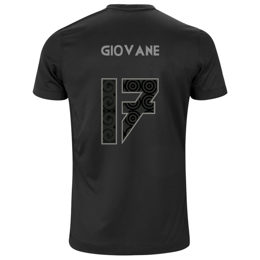 Mænd Giovane #17 Sort Udebane Spillertrøjer 2024/25 Trøje T-Shirt