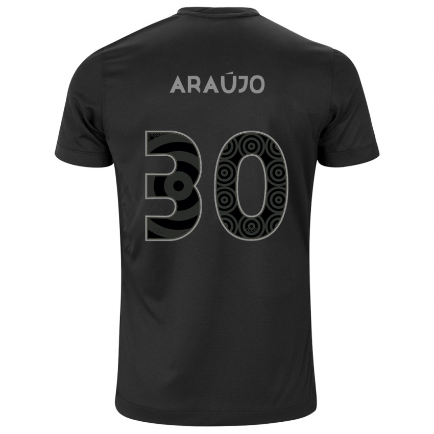 Mænd Matheus Araujo #30 Sort Udebane Spillertrøjer 2024/25 Trøje T-Shirt