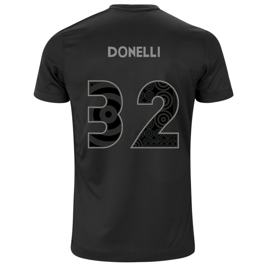 Mænd Matheus Donelli #32 Sort Udebane Spillertrøjer 2024/25 Trøje T-Shirt