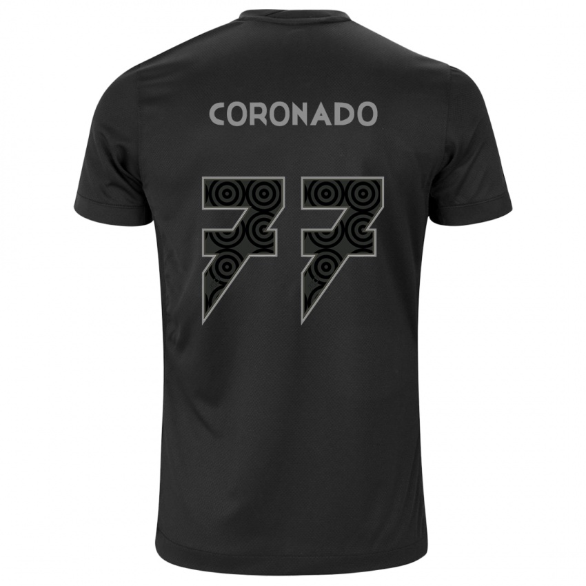 Mænd Igor Coronado #77 Sort Udebane Spillertrøjer 2024/25 Trøje T-Shirt