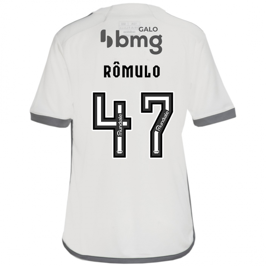 Mænd Romulo #47 Off White Udebane Spillertrøjer 2024/25 Trøje T-Shirt