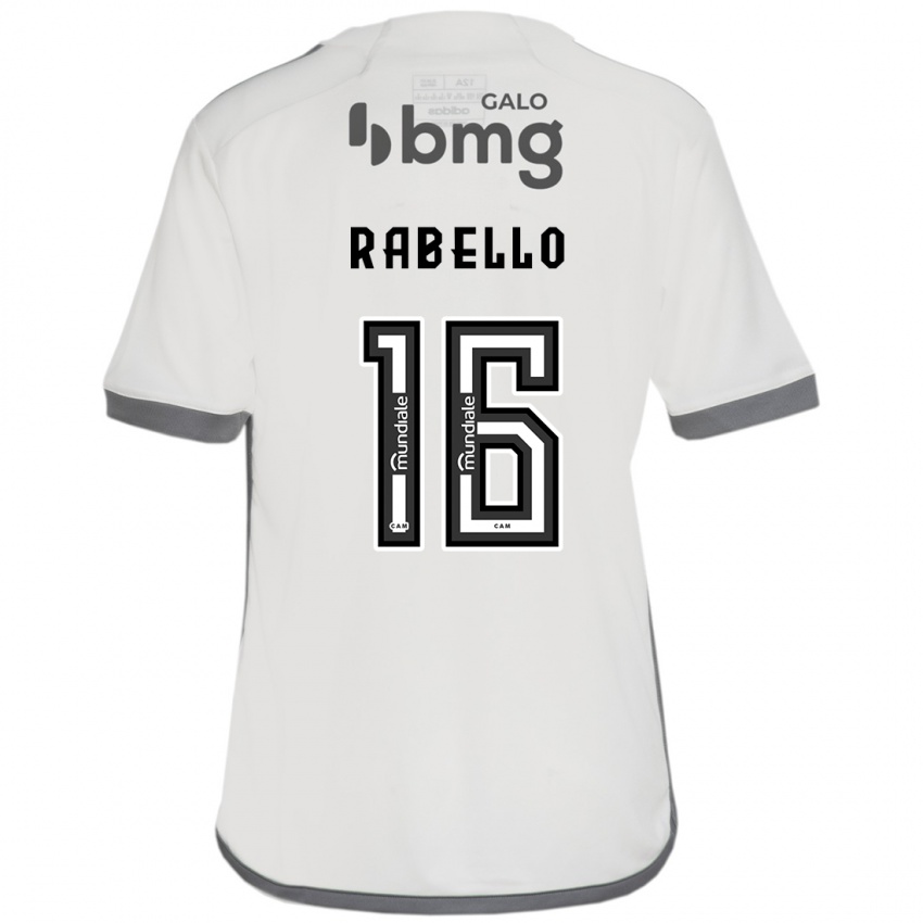 Mænd Igor Rabello #16 Off White Udebane Spillertrøjer 2024/25 Trøje T-Shirt