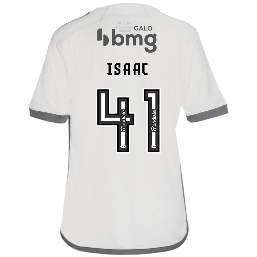 Mænd Isaac #41 Off White Udebane Spillertrøjer 2024/25 Trøje T-Shirt