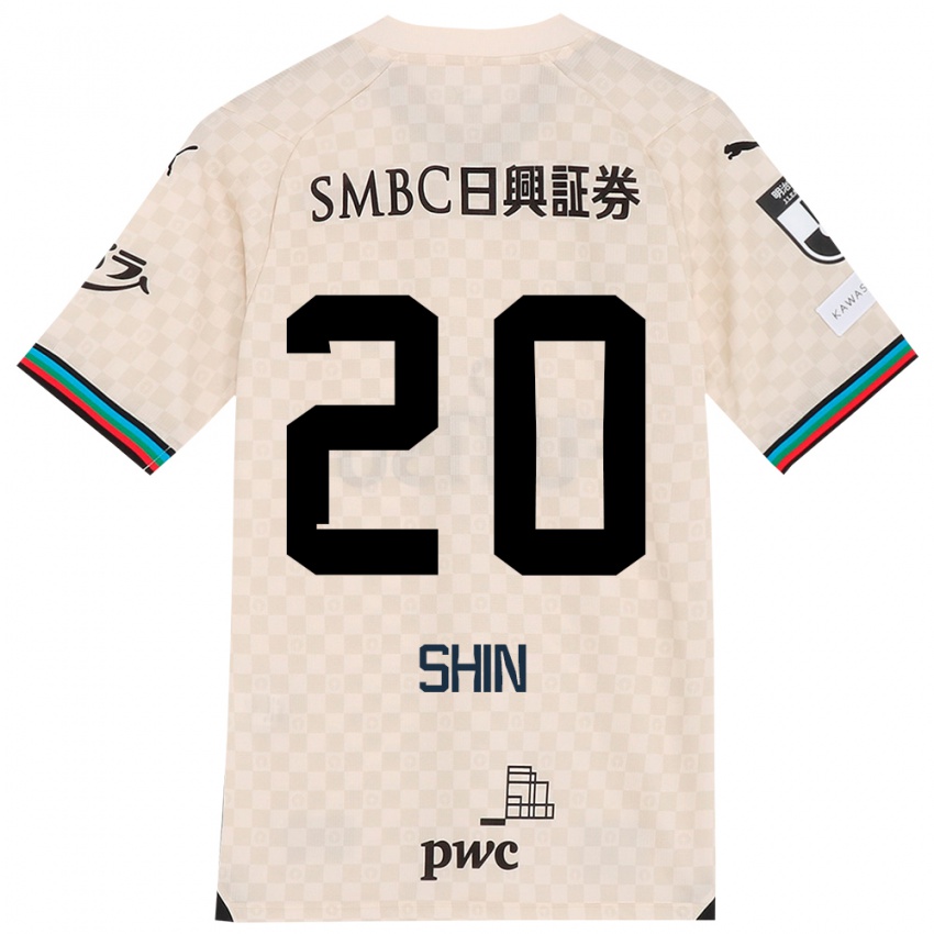 Mænd Shin Yamada #20 Hvid Grå Udebane Spillertrøjer 2024/25 Trøje T-Shirt