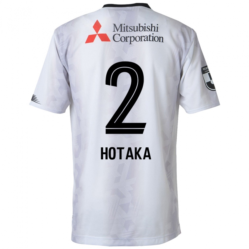 Mænd Hotaka Nakamura #2 Hvid Sort Udebane Spillertrøjer 2024/25 Trøje T-Shirt