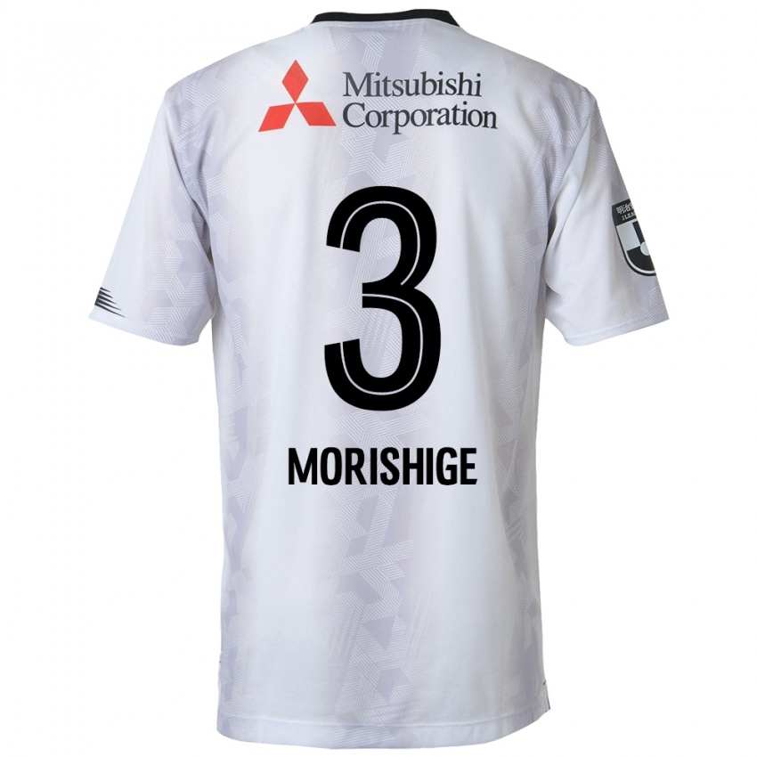 Mænd Masato Morishige #3 Hvid Sort Udebane Spillertrøjer 2024/25 Trøje T-Shirt