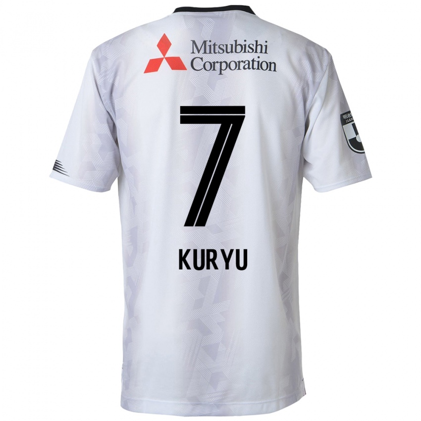 Mænd Kuryu Matsuki #7 Hvid Sort Udebane Spillertrøjer 2024/25 Trøje T-Shirt