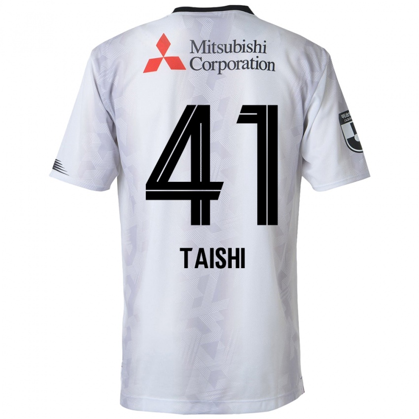 Mænd Taishi Brandon Nozawa #41 Hvid Sort Udebane Spillertrøjer 2024/25 Trøje T-Shirt